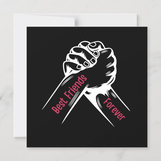 BEST FRIENDS FOREVER, MATCHING MY FRIENDS MAGNETIC INVITATION (Front)