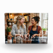 Best Friends Forever – Modern Script Custom Photo