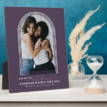 Best Friends Forever | Modern Simple Arched Photo Plaque<br><div class="desc">This simple and sweet plaque says "You Are The Best Friend Everyone Wishes They Had" in trendy, modern typefaces with a charming hearts and a spot for names. All colours can be customised. Minimal one photo template of your favourite photo in a trendy arched frame for a gift anyone would...</div>