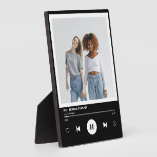 Best Friends Forever Music Player Photo Keepsake Plaque