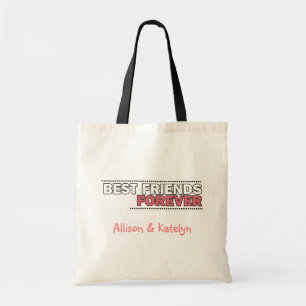 Best Friends Forever Personalised Quote Tote Bag