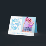 Best Friends Forever Photo Blue happy Birthday Card<br><div class="desc">Best Friends Forever Photo Sky blue happy Birthday Especially for your best friend on her birthday. Easily add your own favourite photo of you both and personalise your greeting at the bottom and inside.</div>