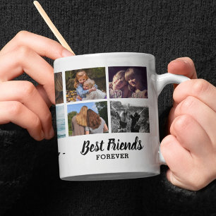 Best Friends Forever Photo Collage Coffee Mug