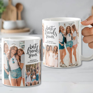 Best Friends Forever Photo Collage Coffee Mug