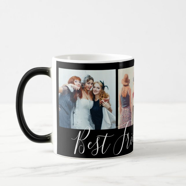 Best Friends Forever Photo Collage Magic Mug (Left)