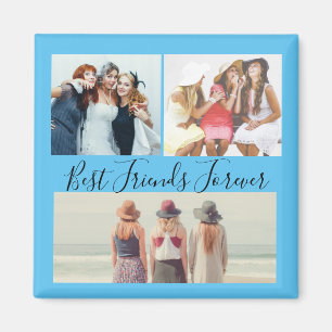 "Best Friends Forever Photo Collage Magnet