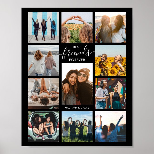 Best Friends Forever Photo Collage Poster (Front)
