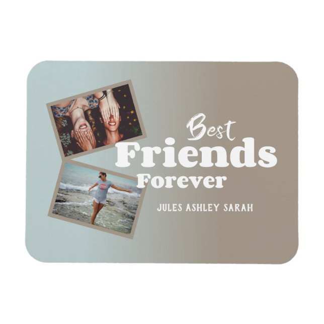 Best Friends Forever Photo Magnet (Horizontal)