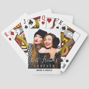 BEST FRIENDS FOREVER photo Playing Cards