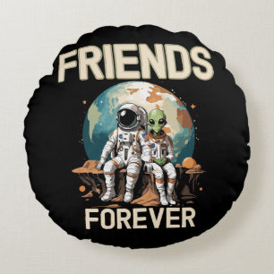 Best Friends Forever Round Cushion