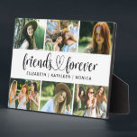 Best Friends Forever Script Photo Collage Plaque<br><div class="desc">A best friends forever photo plaque with room for 6 photos. Decorated with the words,  "soul sisters, " in a script font. Personalise it with photos of your friends and their names. Perfect gift for your BFF. Designed for you by Blackberry Boulevard.</div>