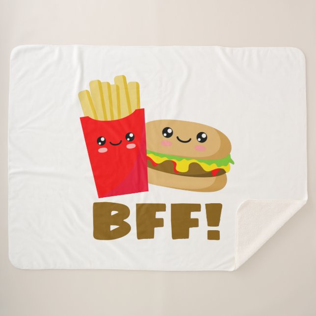 Best Friends Forever Sherpa Blanket (Front (Horizontal))
