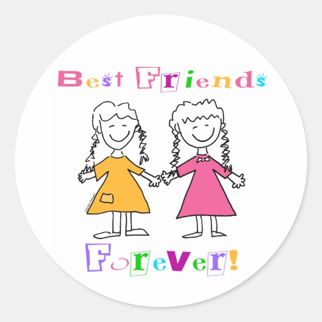 Best Friends Forever Stickers (Front)