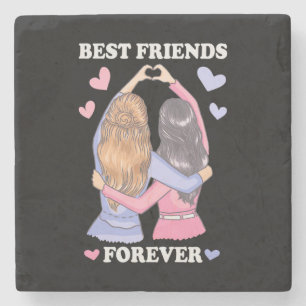 Best Friends Forever Stone Coaster