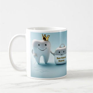 " BEST FRIENDS FOREVER: TOOH AND FLOSS " COFFEE MUG