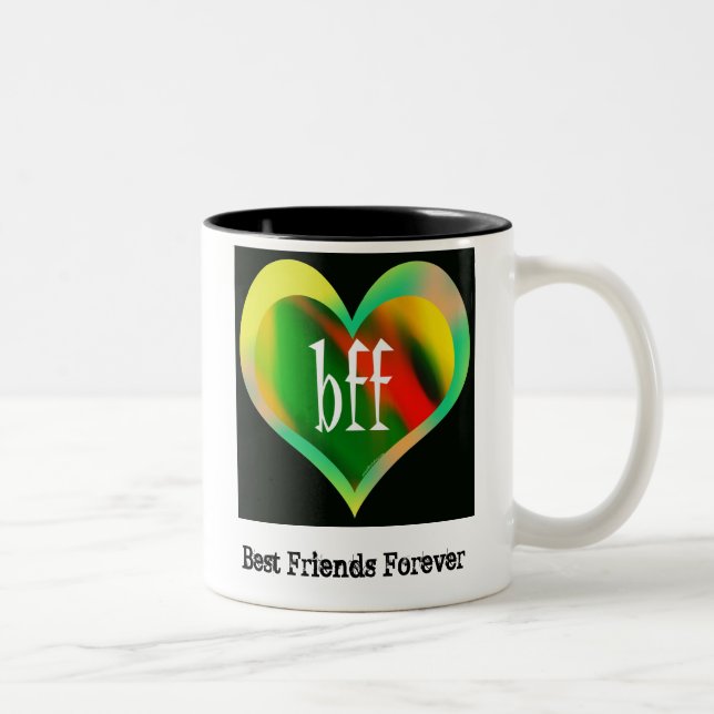 Best Friends Forever Two-Tone Coffee Mug (Right)