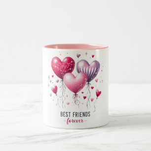 Best Friends Forever Valentines  Two-Tone Coffee Mug