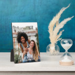 Best Friends Forever White Script Typography Photo Plaque<br><div class="desc">Custom photo plaque for one of your best friends (or yourself!). The photo template is set up for you to add your photo - portrait format will be easiest to work with. The text overlay reads Best Friends Forever and is lettered in white handwritten script and uppercase typography. Please browse...</div>