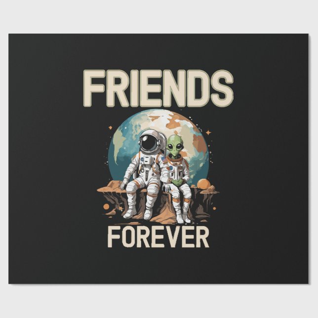 Best Friends Forever  Wrapping Paper (Flat)