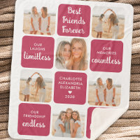 Best Friends Friendship Poem Modern Photo Collage 