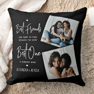 Best Friends Friendship Quote Personalised Photos Cushion