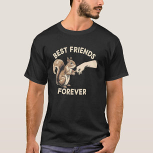Best-Friends Funny Squirrel Design T-Shirt