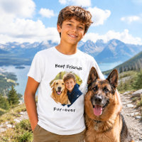 Best Friends fur-ever Dog Photo Black Boy