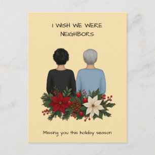 Best Friends Holiday Postcard Custom Wish We Were