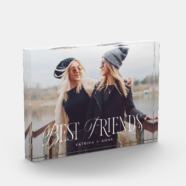 Best Friends Horizontal  Photo Block (Left)