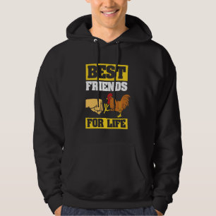 Best Friends Human Chicken Fist And Claw Funny Hen Hoodie