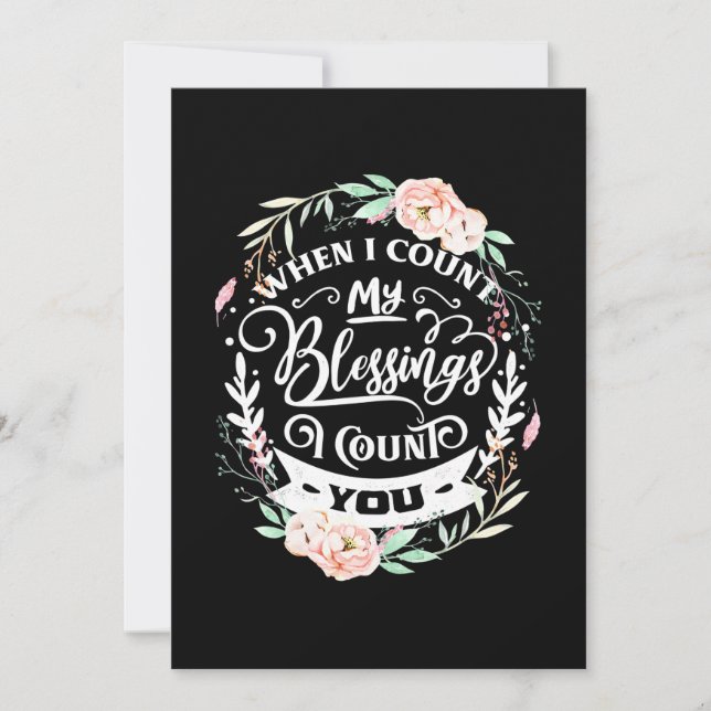 Best Friends I Count You Invitation (Front)