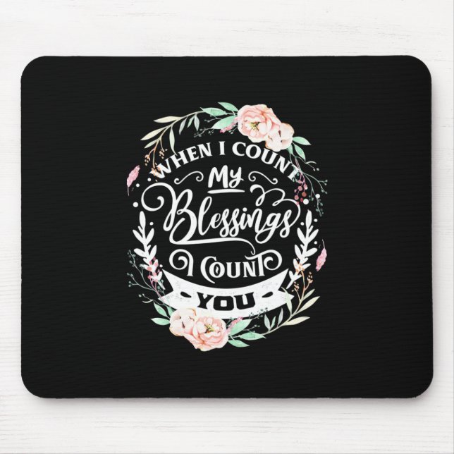 Best Friends I Count You Mouse Mat (Front)