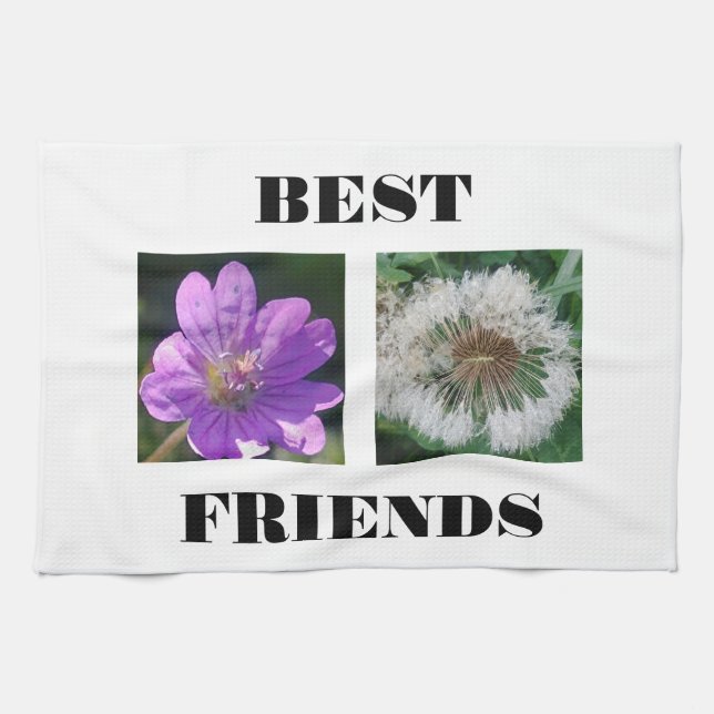 Best Friends Image Template Tea Towel (Horizontal)