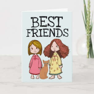 BEST FRIENDS IN A WORLD THAT HAS GONE MAD CARD