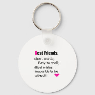 Best Friends Key Ring