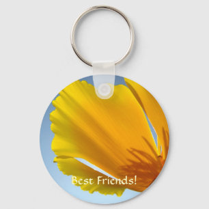 BEST FRIENDS Keychain Poppy Flower Key chains