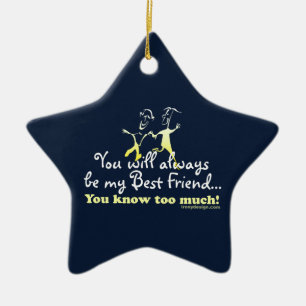 Best Friends Knows Keepsake Ceramic Tree Decoration