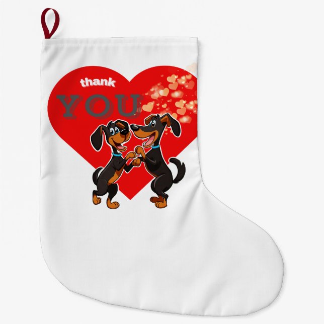 best friends large christmas stocking (Front)