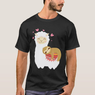 Best Friends Llama Sloth Love T-Shirt
