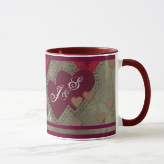 Best Friends Love Initials Mug