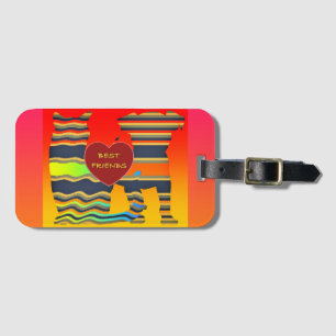 Best Friends Luggage Tag