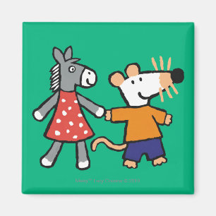 Best Friends Maisy and Dotty Hold Hands Magnet