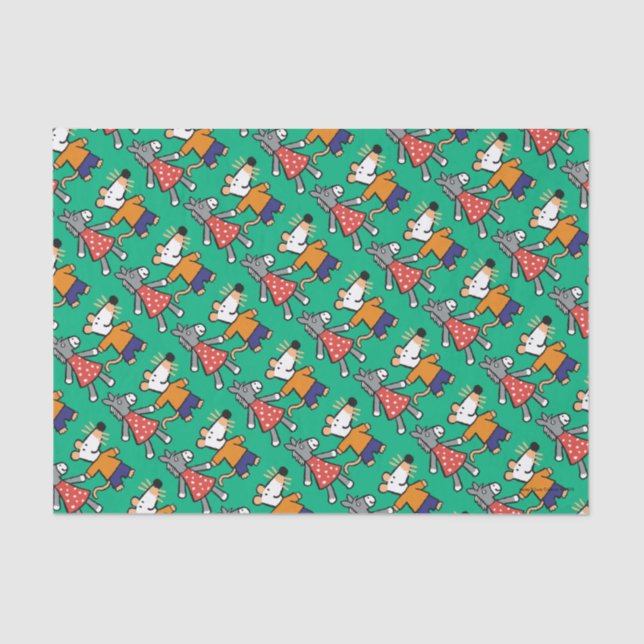 Best Friends Maisy and Dotty Hold Hands Tissue Paper (Front)