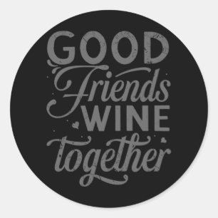Best Friends Matching Memories Friendship Endless Classic Round Sticker