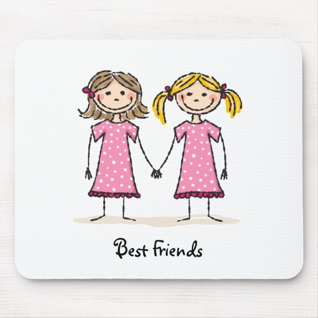 Best friends mouse mat (Front)
