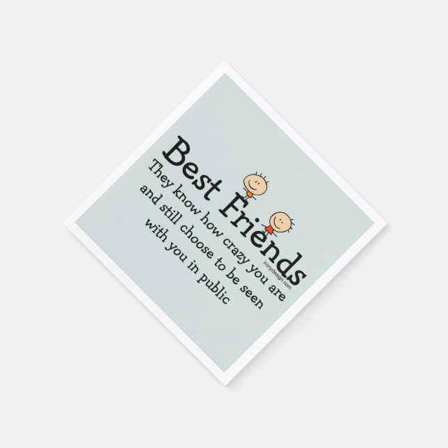 Best Friends Napkin (Corner)