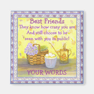 Best Friends on "Eggs and Flowers" #2 Magnet