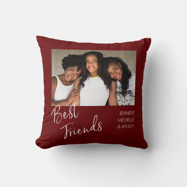 Best Friends One Photo Cushion (Front)