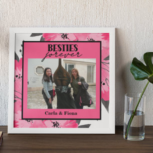 Best friends One Photo Gift Pink  Poster