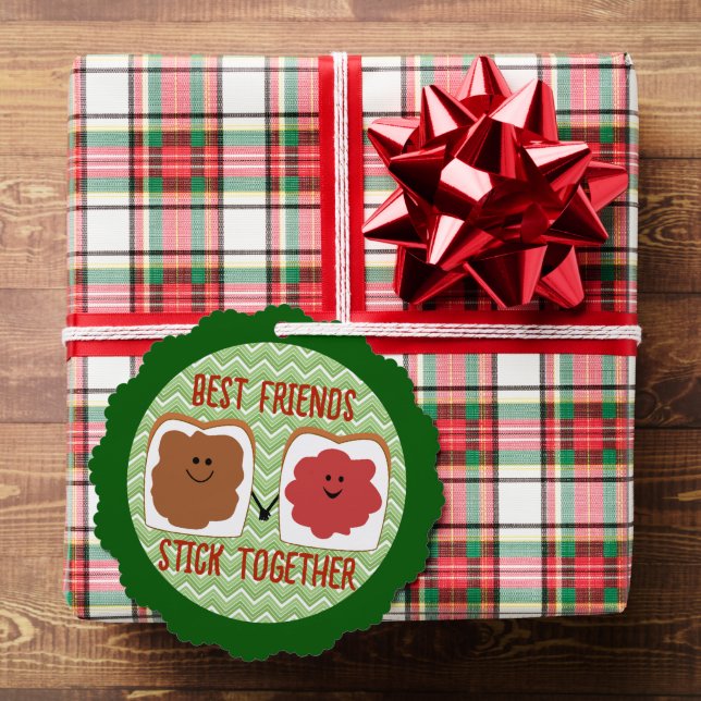 Best Friends PBnJ  Tree Decoration Card (Insitu (Gift))